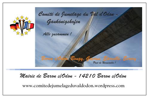 carte de visite Pont de normandie